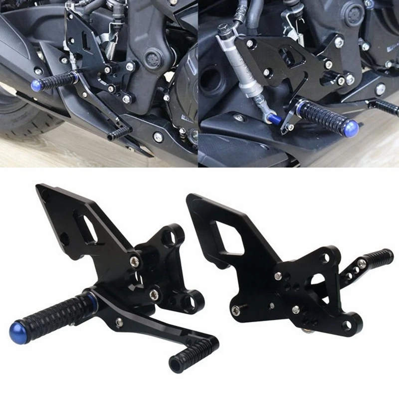 

Motorcycle CNC Adjustable Rear Set Rearsets Footrest Foot Rest Fit For YZF-R3 YZF-R25 YZF R3 R25 YZFR3 MT-03 MT-25 MT03 MT25