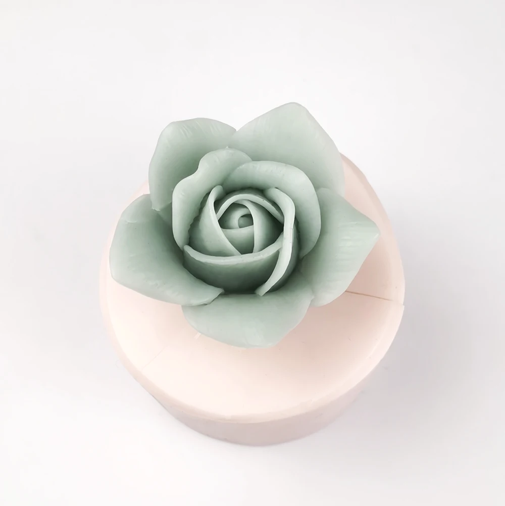 HC0334 PRZY Blooming Peony Mold Silicone Flower Bouquet Rose Molds Beautiful Peony Mold Soap Candle Moulds Clay Resin Moulds