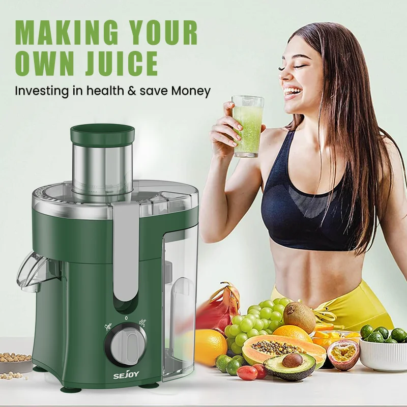 Compact Fruits Juicer , Juice Extractor Machine Multiple Safety Features Easy Operation Centrifugal Extractor Speed Adjustable