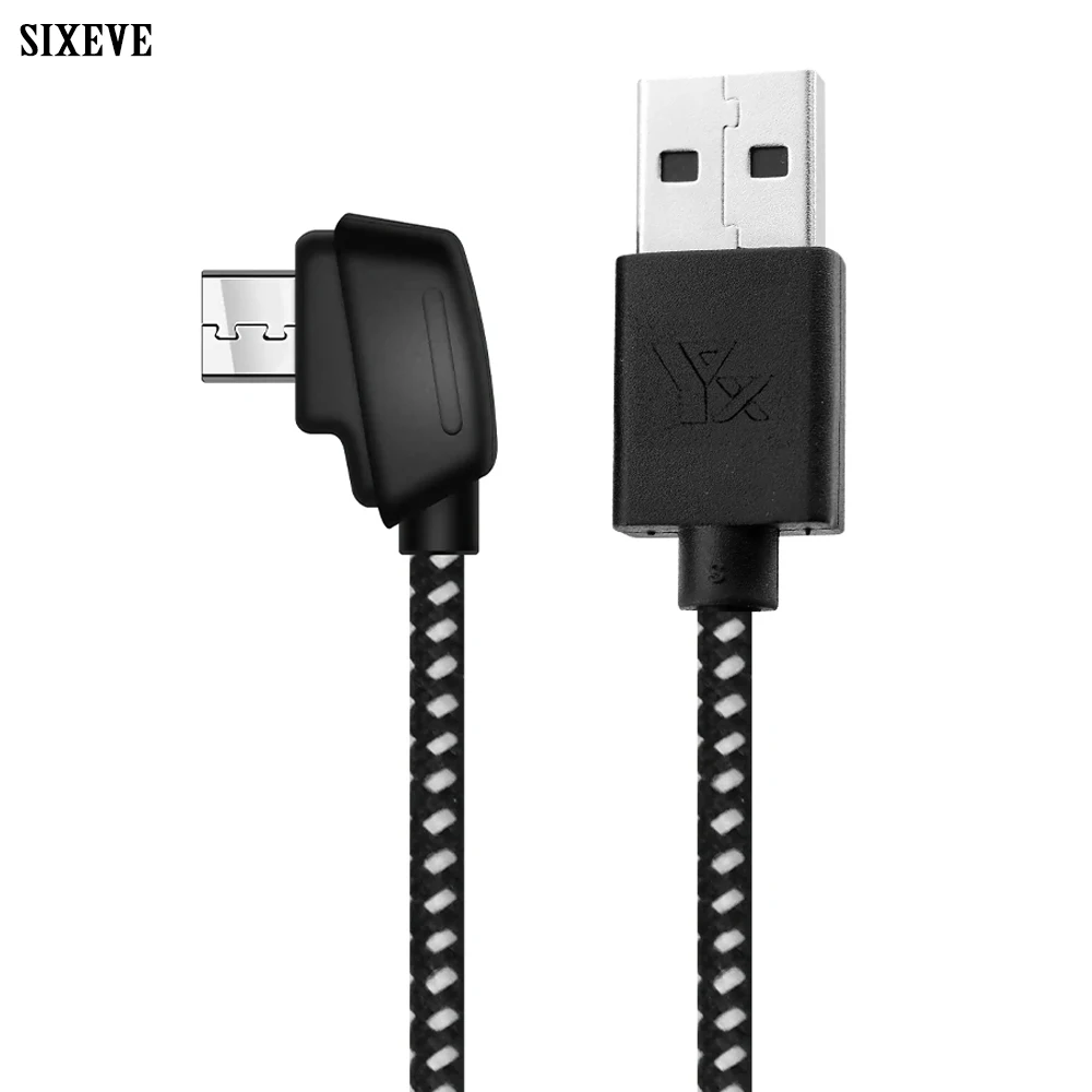 Cable De Carga Para Mando De DJI Mini SE, Mavic Mini, Mavic 2 Pro/Zoom, Mavic Air, Spark Y Mavic Pro - Longitud 80 Cm, Trenzado De Nailon