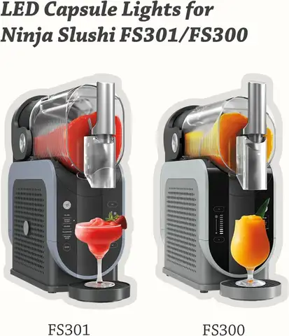 Ninja Slushi FS301/FS300용 LED 캡슐 조명 – 설치 없음, 13가지 색상 및 4가지 모드 또는 Slushi 기계 액세서리