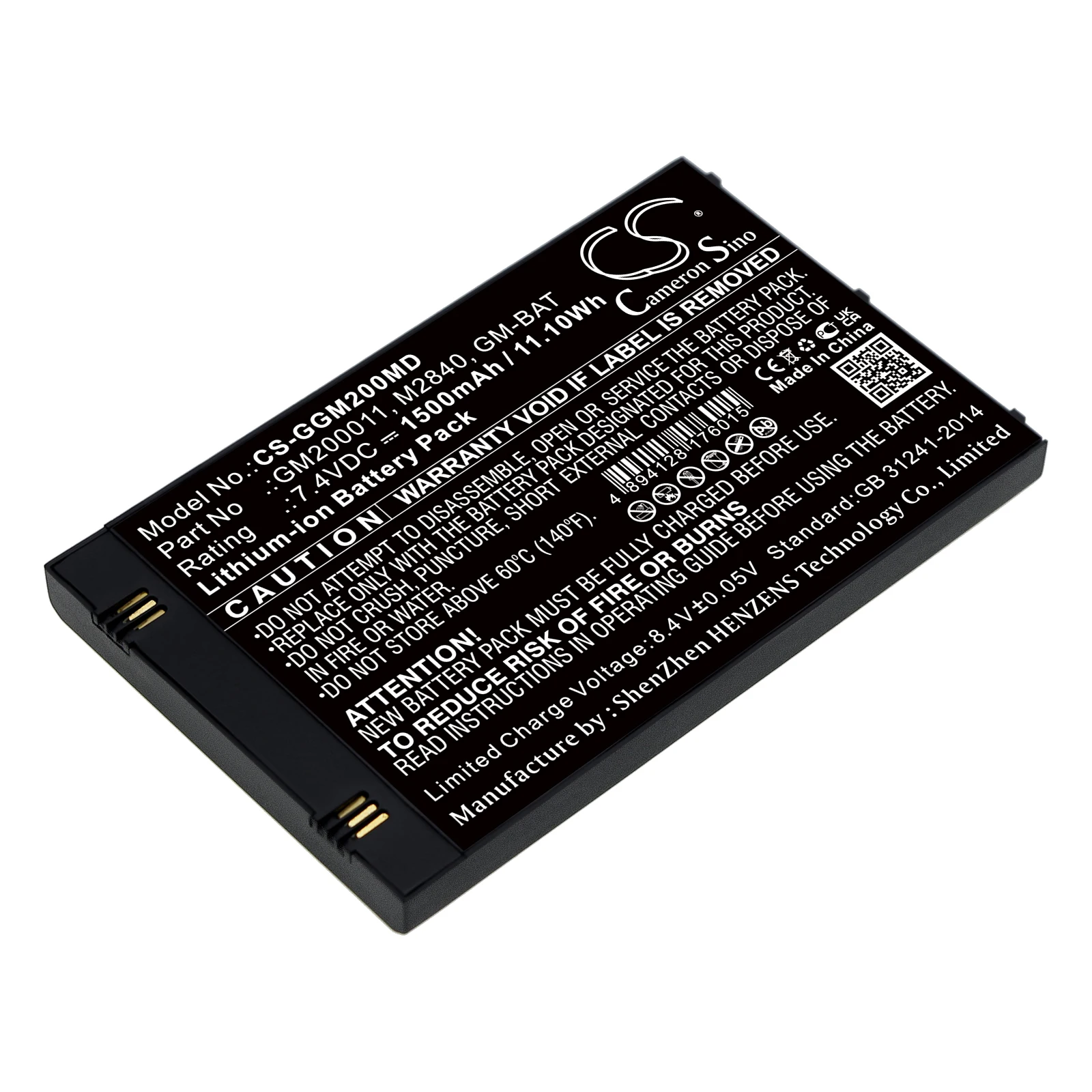 CS Medical Battery for GE Echographe Vscan Vscan Pocket Sized Ultrasound GM200011 Fits GM200011 M2840 GM-BAT 1500mAh/11.10Wh