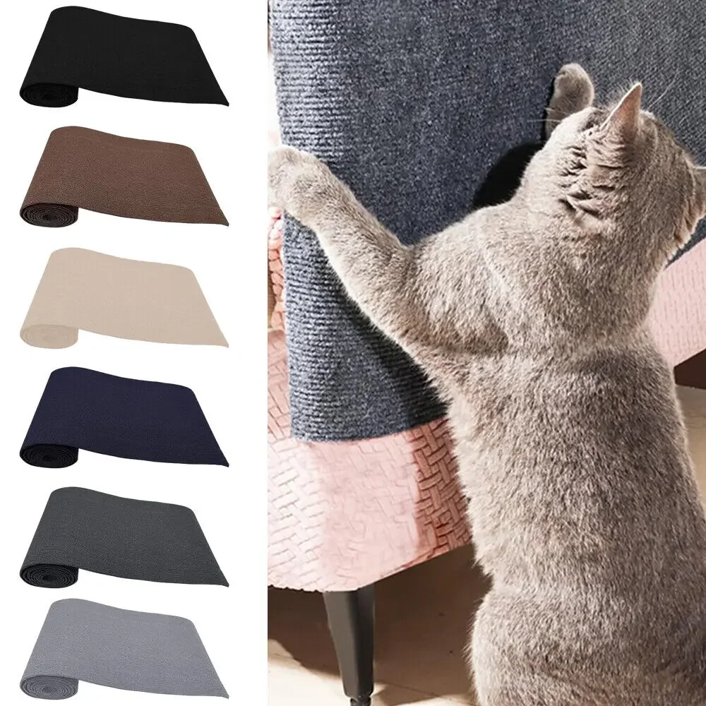 Alfombra antiarañazos para gatos, alfombra autoadhesiva recortable, rascador para mascotas, muebles, sofá, esquina, Protector de pared para sofá interior