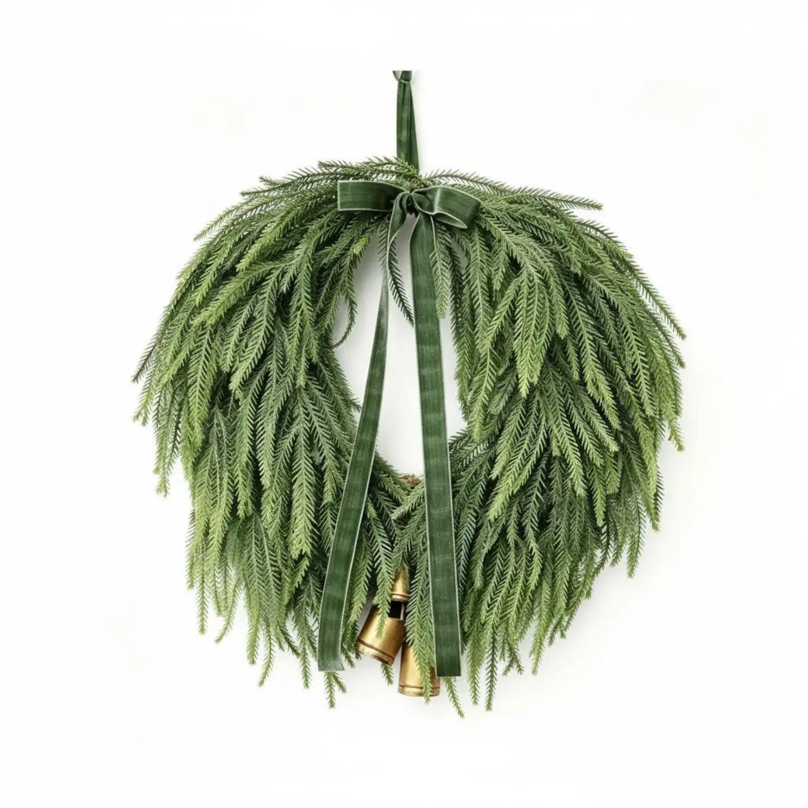 Decorative Wreath Vintage Conifer Handmade Door Decoration Christmas Wreath for Entryway Festive Home Decor