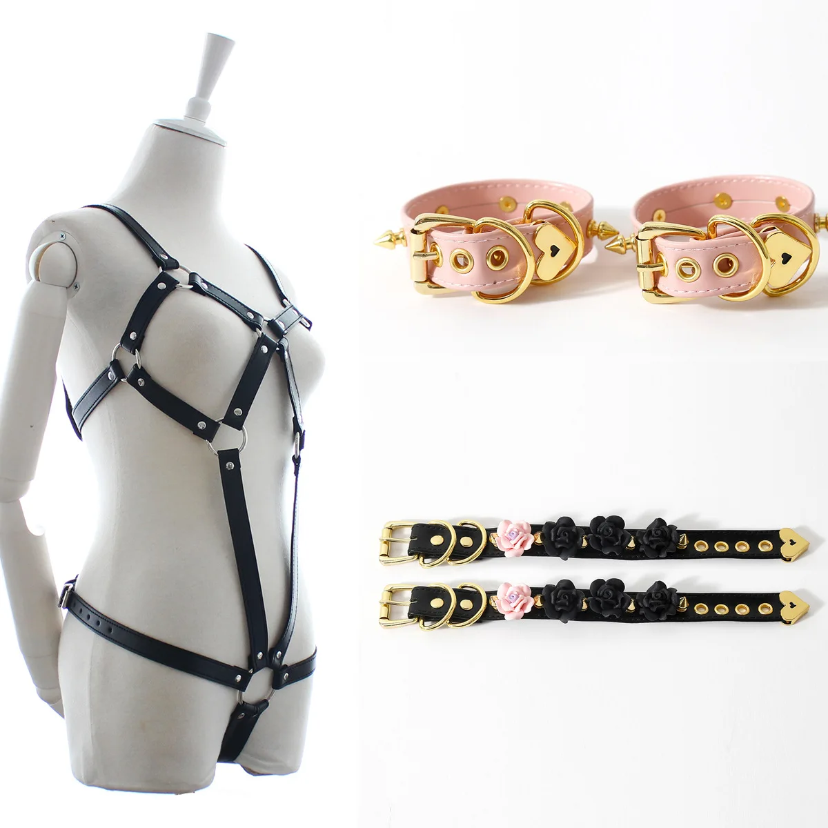 カップル向けセックストイ 大人向けゲーム おもちゃ エロティックアクセサリー BDSM 拘束 フェチ 手錠 イチャイチャ用 手首 足首用拘束具 カップル用