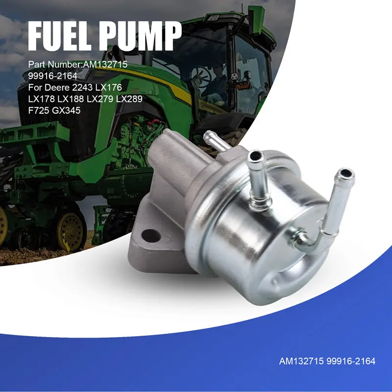 Bomba de combustível para John Deere, bomba piloto, AM132715, 99916-2164, 2243, LX176, LX178, LX188, LX279, LX289, F725, GX345