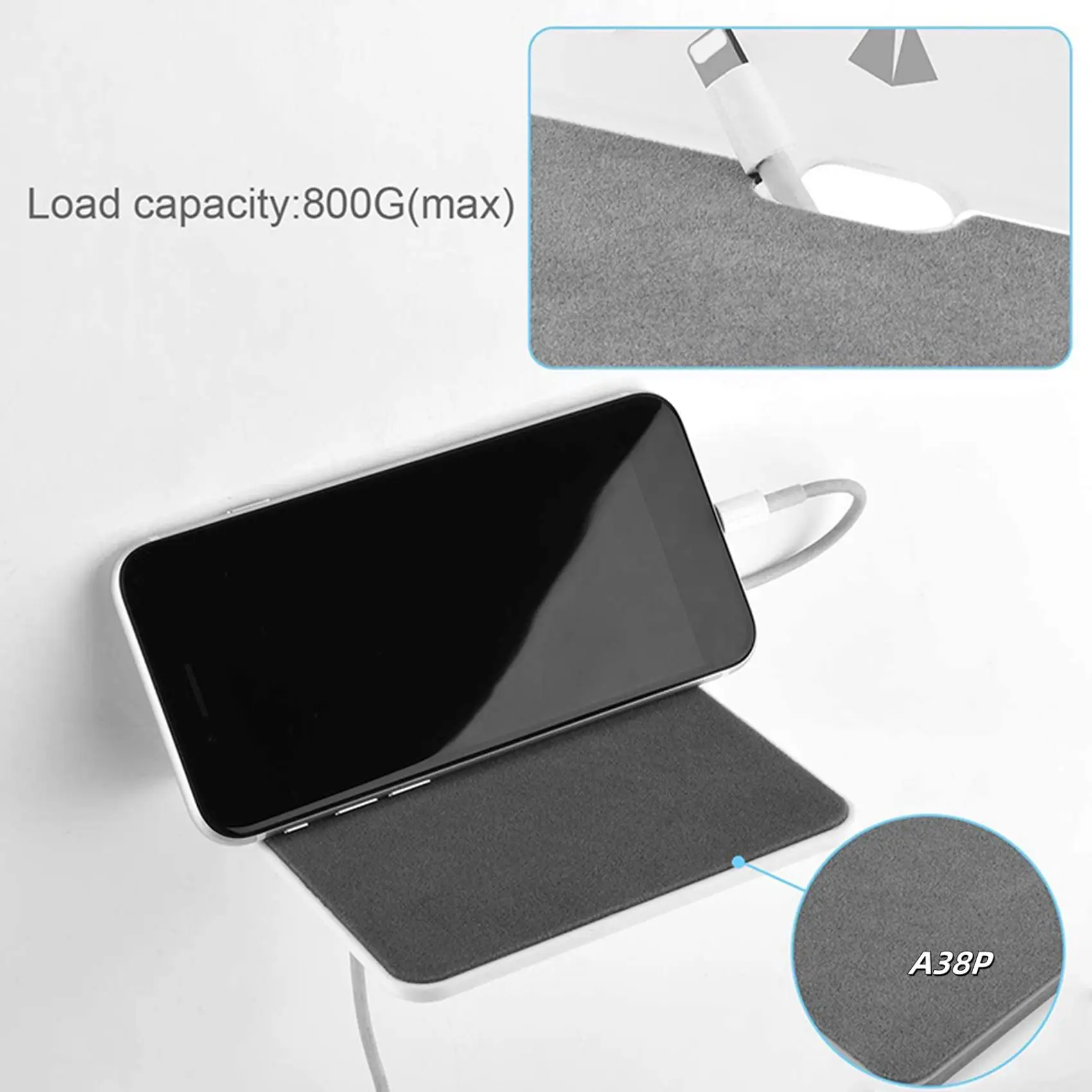 

2X Wall Shelf Speaker Stand, Small Wall Shelf Speaker Mount For Bluetooth Speaker, Cell Phones, Toy Display Shelf