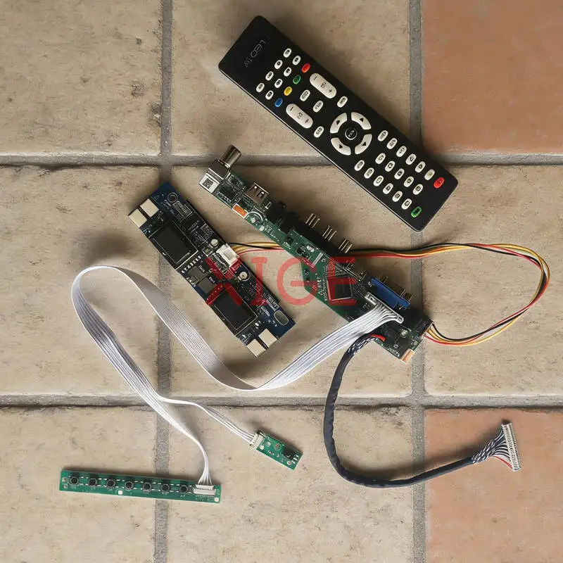 

Для CLAA170EA02 M170EN05 M170EN06 M170E4 комплект приводной платы матричного контроллера 1280*1024 1280x1024 LVDS 30-контактный 4CCFL HDMI + VGA + AV + USB