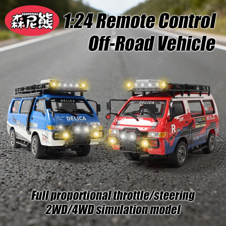 

SENNIXIONG 1:24 2WD/4WD Remote Control Camping Off-road Vehicle Commercial Alloy Car Speed Drift Climbing Truck Toy Holiday Gift