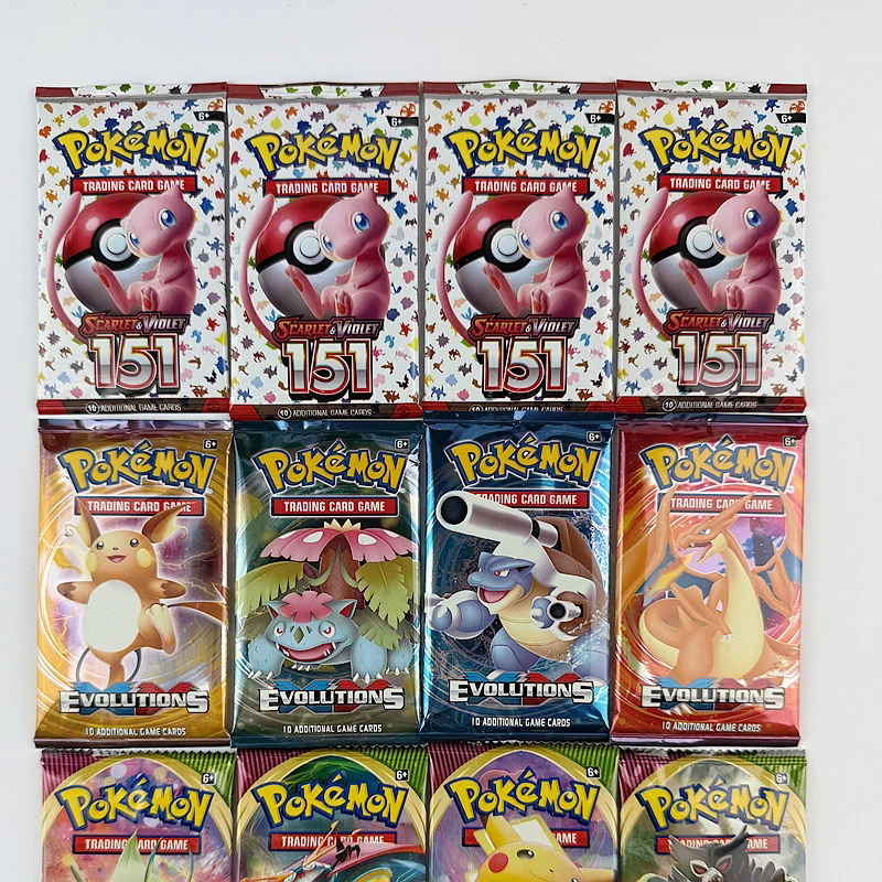 10/20 stuks Engelse versie Pokemon TCG: Evolutions Scarlet & Violet 151 klassiekers Uitbreiding Booster Pokemon handelskaarten