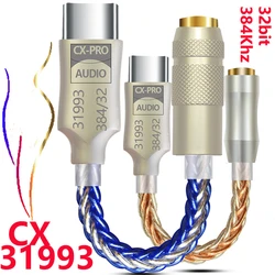 Conexant cx dac CX31993 pro USB Type C Earbuds CX-PRO DAC Headphone Amp with 3.5mm for iPhone 15 plus max Samsung