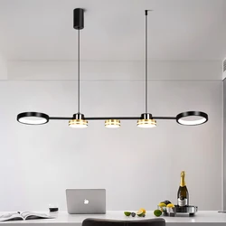 Hanglampen Hanglamp Moderne Tafel LED Lange Lineaire Kroonluchter Keukeneiland Verlichting Voor Eetkamer Woonkamer Kantoor Licht