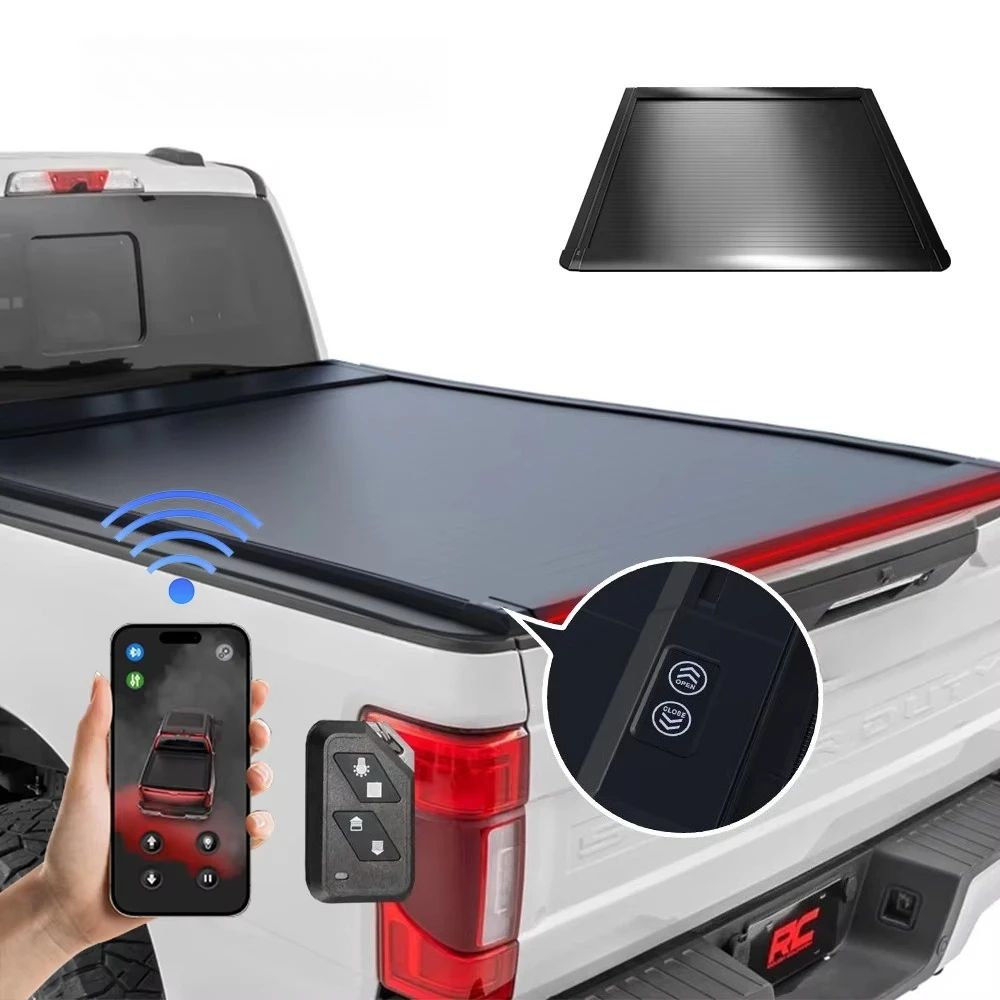 

F350 Super Duty 2004-2021 Electric Retractable Tonneau Cover with Lock 8ft Bed