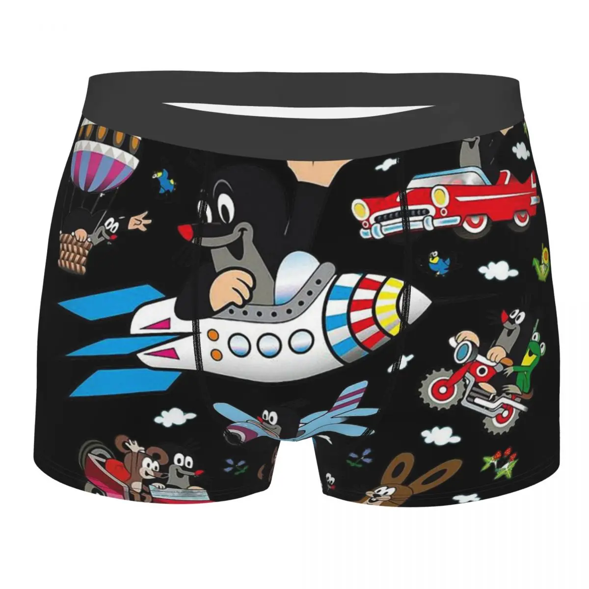 Krtek Little Maulwurf Men's Boxer Briefs,Highly Breathable Underwear,Top Quality 3D Print Shorts Gift Idea