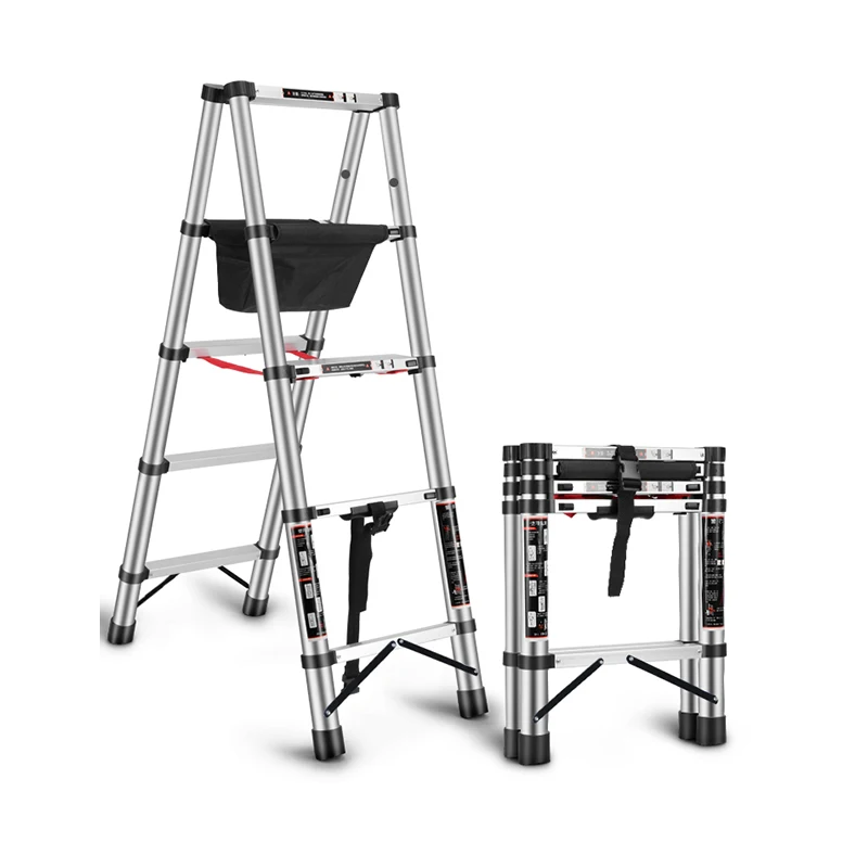 

Multifunctional Folding Engineering Ladder Thickened Aluminum Alloy Telescopic Ladder Herringbone Ladder 1.4M+1.4M