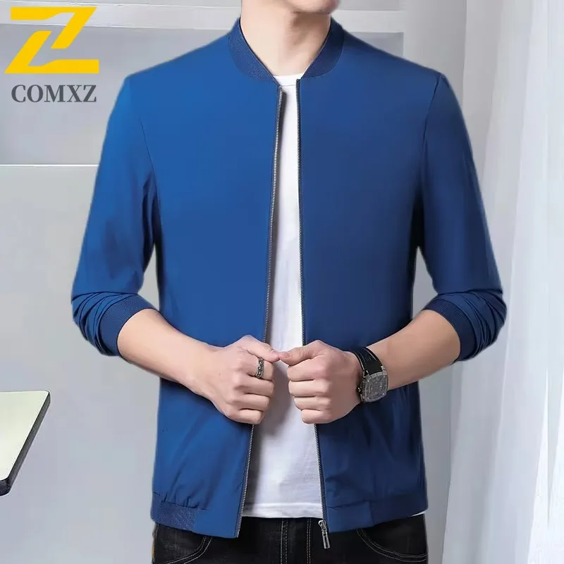 

Stand Collar Jacket Male New Fashion Classics Business Casual Working Jackets High Quality Comfort Spring Autumn Overcoat