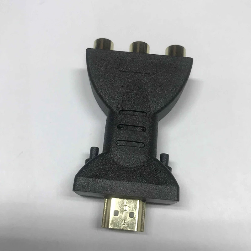 Adaptateur audio vidéo compatible HDMI vers 3 RCA RVB, coordinateur de grotte audio vidéo, HDMI mâle vers 3 RCA