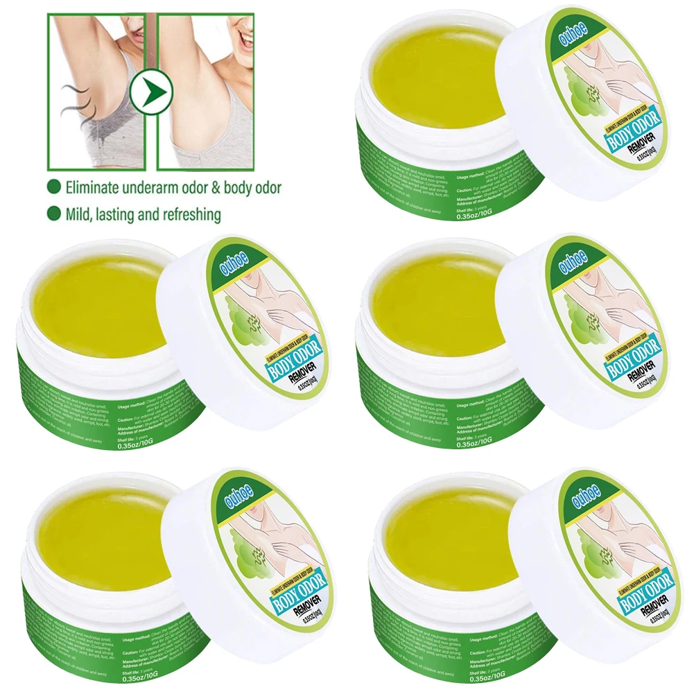 1/2pcs 2026 Natural Extract Plant Underarm Deodorant Cream Summer Deodorant For Sweat And Odor Removal Bad Smell Treatment 10g