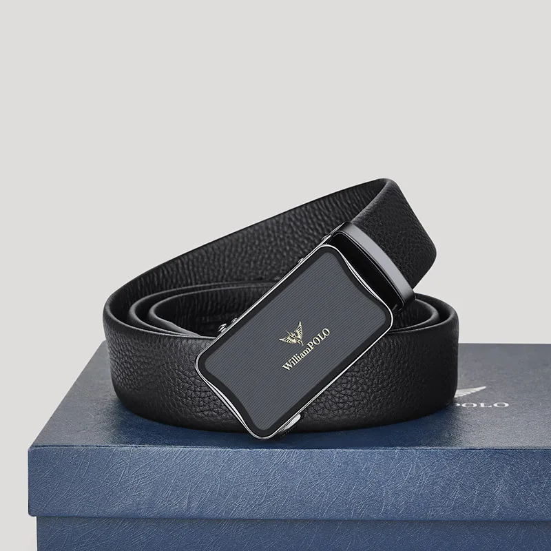 williampolo-メンズ-レザー-オートマチック-バックル-ビジネス-カジュアル-ベルト、ファッショナブルで多用途なトップレイヤー牛革ベルト
