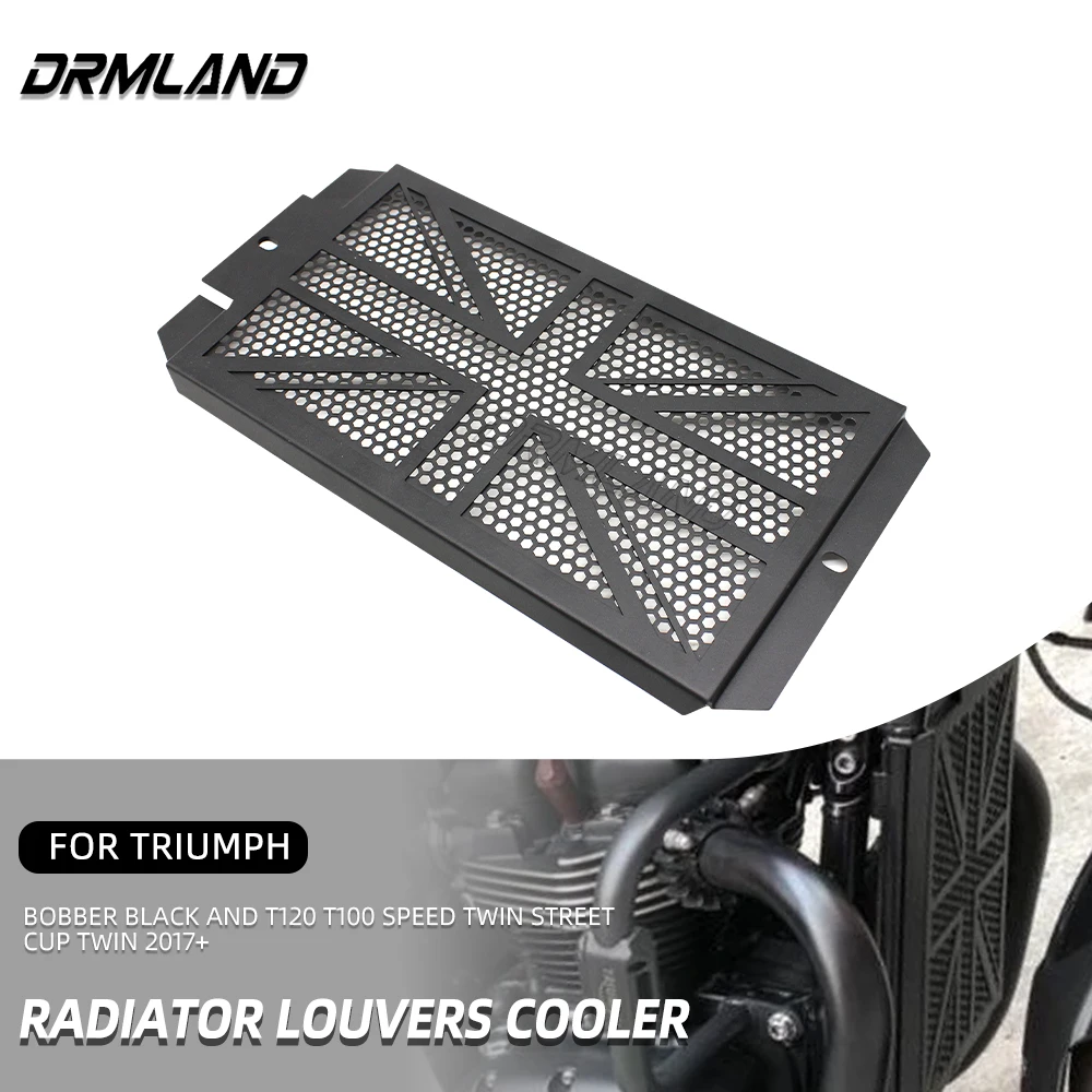 

For Triumph Bobber Black And T120 T100 Speed Twin Street Cup Twin 2017+ Radiator Guard Grille Protective Cover Tank Protection