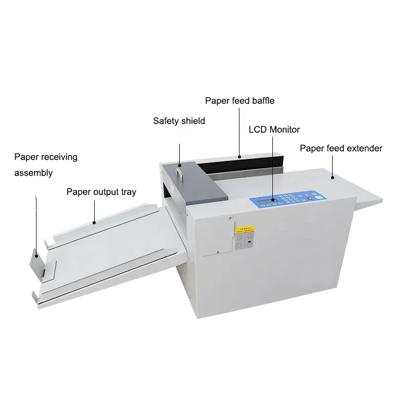 Digital Computerized Creasing Perforating Machine Engine Core Components 2400 Sheets/Hour Speed 0.1mm Precision