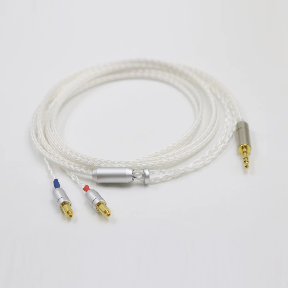 Haldane alta fidelidade 16 núcleos upoc único cristal prata fone de ouvido atualização substituir cabo para SH-URE srh1440 srh1540 srh1840 fone de ouvido