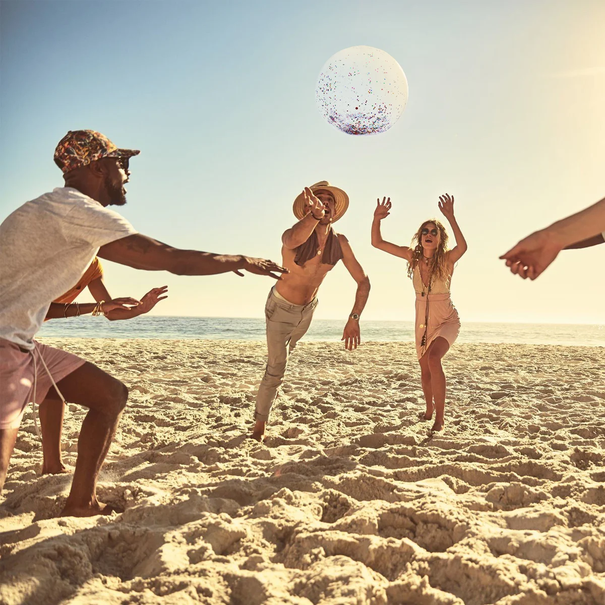 Pallone da spiaggia bambini bambini palle gonfiabili giocattolo Flash paillettes giocattoli per bambini per bambini