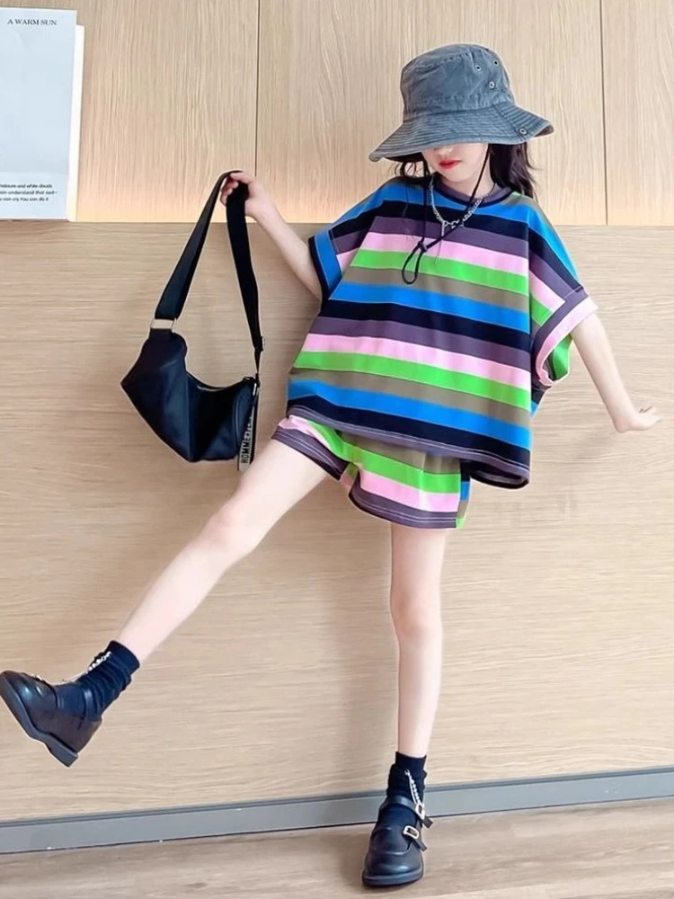 

Stylish Suit for Girl Children Clothes Korean Reviews Many Girls Girl's Set Elementary Summer 10 12 Years Cotton Teenagers Kids