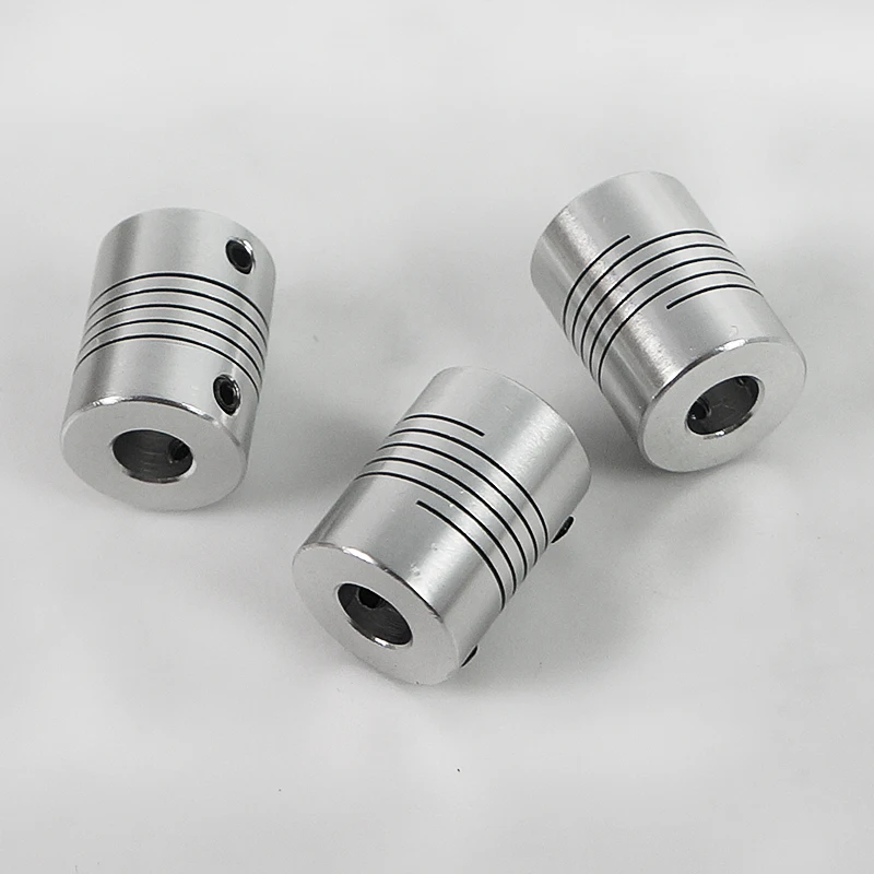 1 قطعة CNC موتور الفك رمح المقرنة 3-10 مللي متر اقتران مرن OD 19x25 مللي متر 3/4/5/6/6.35/7/8/10 مللي متر النقش بالليزر آلة وسم أجزاء #6