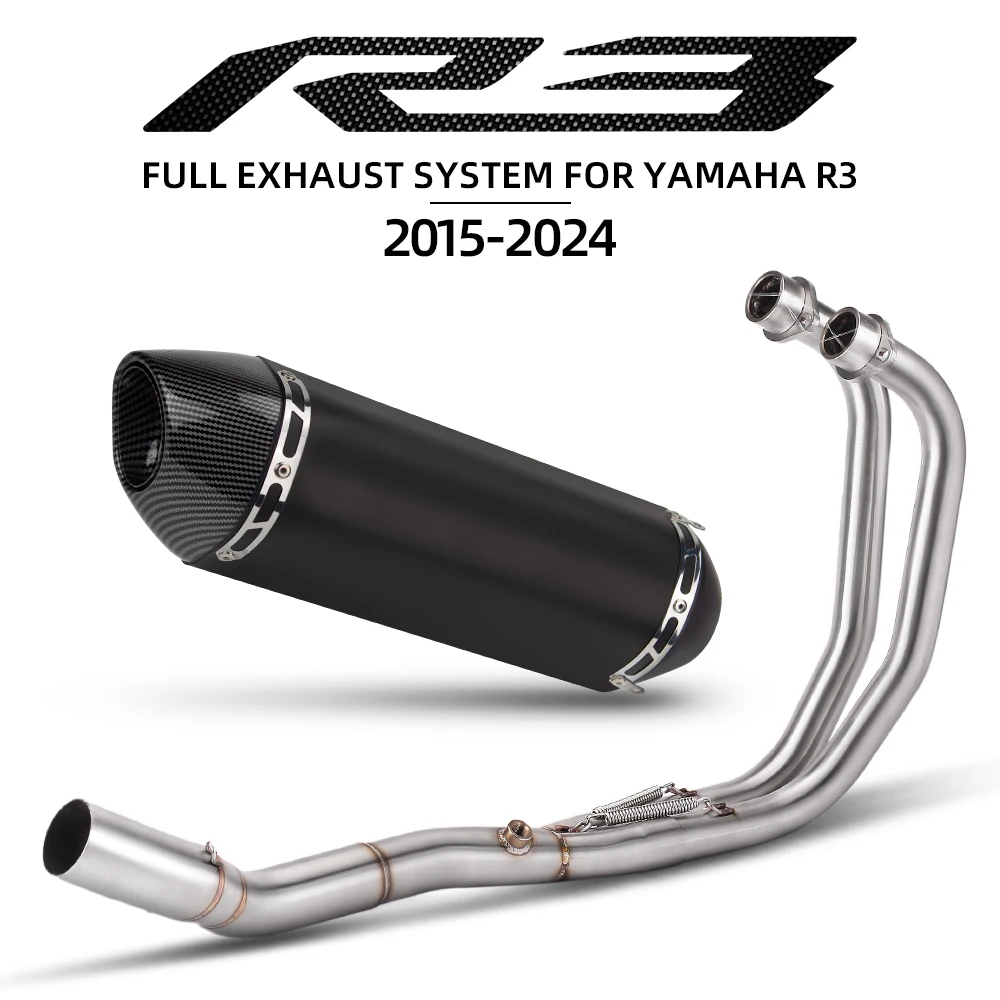 

Полный комплект выхлопной системы для мотоциклов Yamaha YZF R25 R3 MT03 15-25 годов выпуска, коллектор R77, глушитель с DB-киллером, выхлопная труба