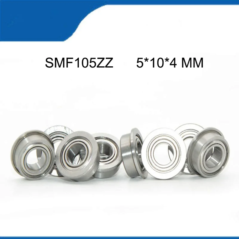 

SMF105ZZ 10/20/50PCS (5*10*4 MM) High Quality Stainless Steel SMF105 Flange Ball Sealed Deep Groove Ball Bearing Shaft (ABEC-5)