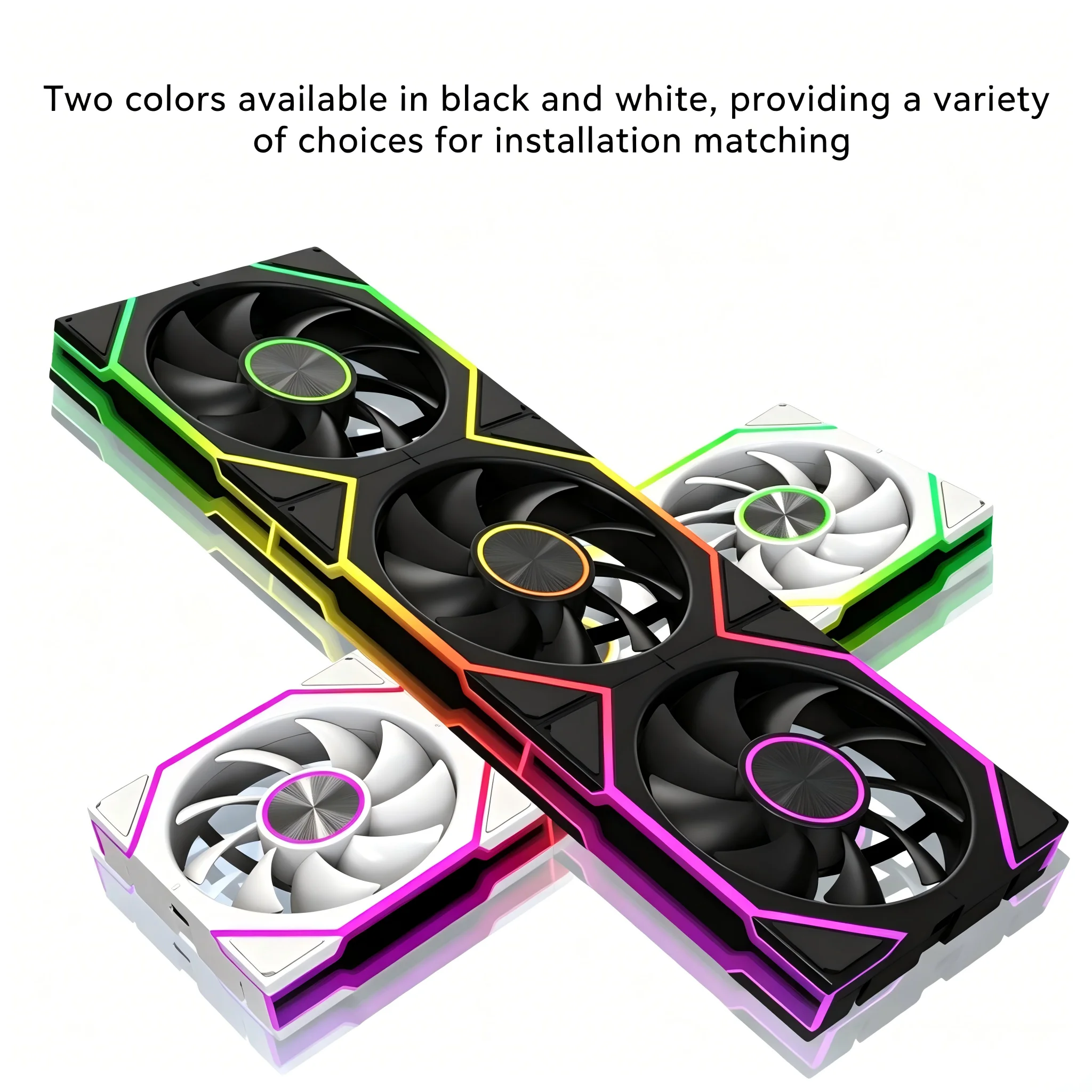 12CM ARGB PC Fans Hydro Bearing Fan Infinity Mirror 30dB(A) cooling fan 5V3pin PWM 800-2000RPM Forward Blade Fan