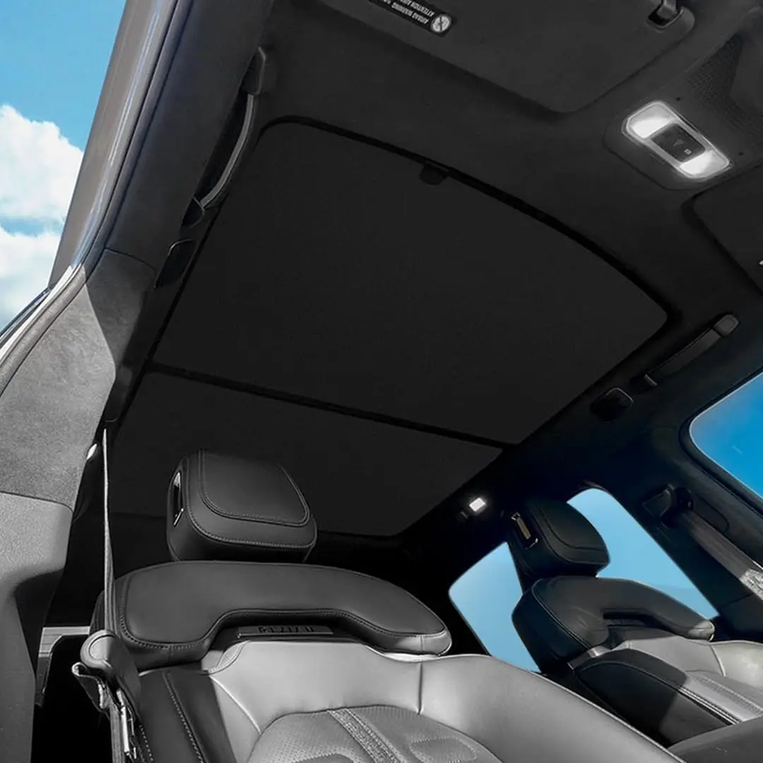 

R1S Roof Sunshade - Precision Fit, No Sagging, Two-Piece Design, Full Blackout for Rivian R1S