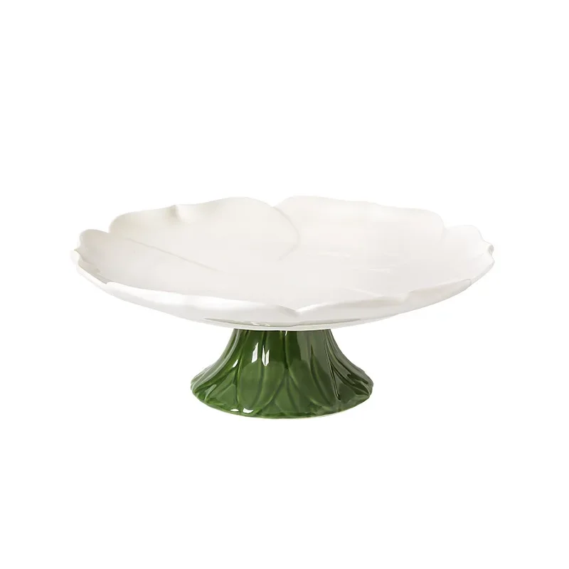 

Creative Fruit Plate Household Snack Ceramic Petal Plate Hotel Restaurant Japanese Salad Household Edible