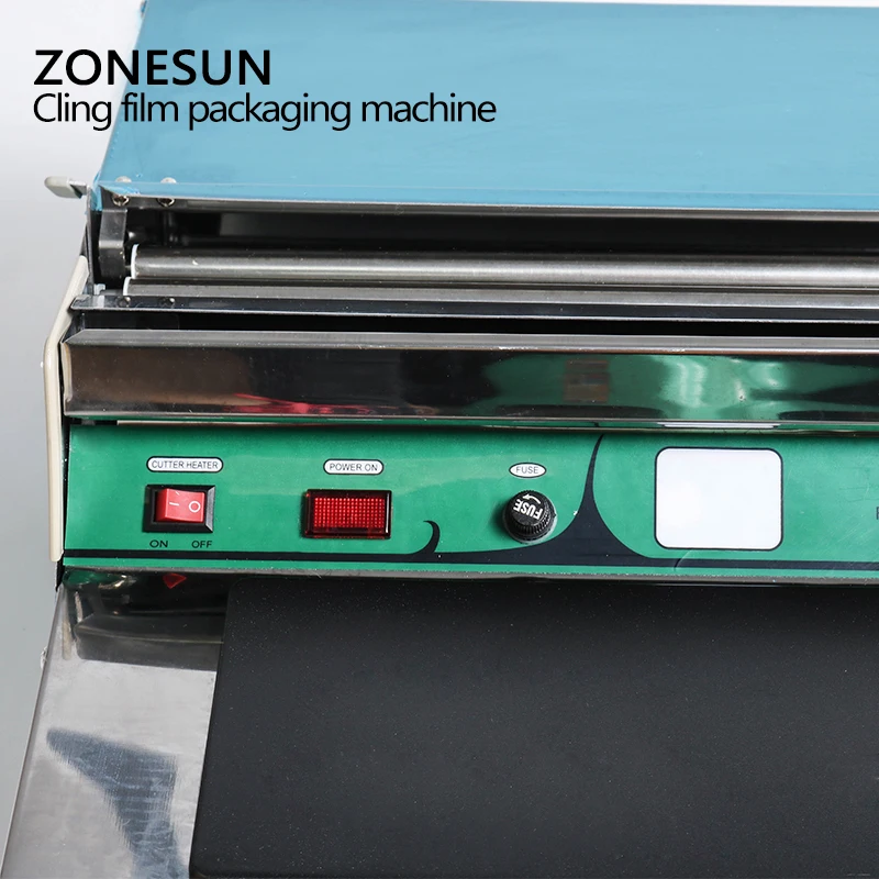 Упаковочная машина ZONESUN из нержавеющей стали, упаковочная пленка для пищевых продуктов, фруктов, овощей