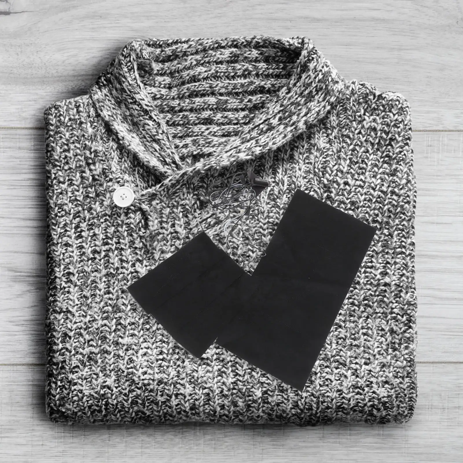 

USB Rechargeable Electric Heating Pad for Clothes Adjustable Temperature Complex Fiber Heated Vest Pad Winter