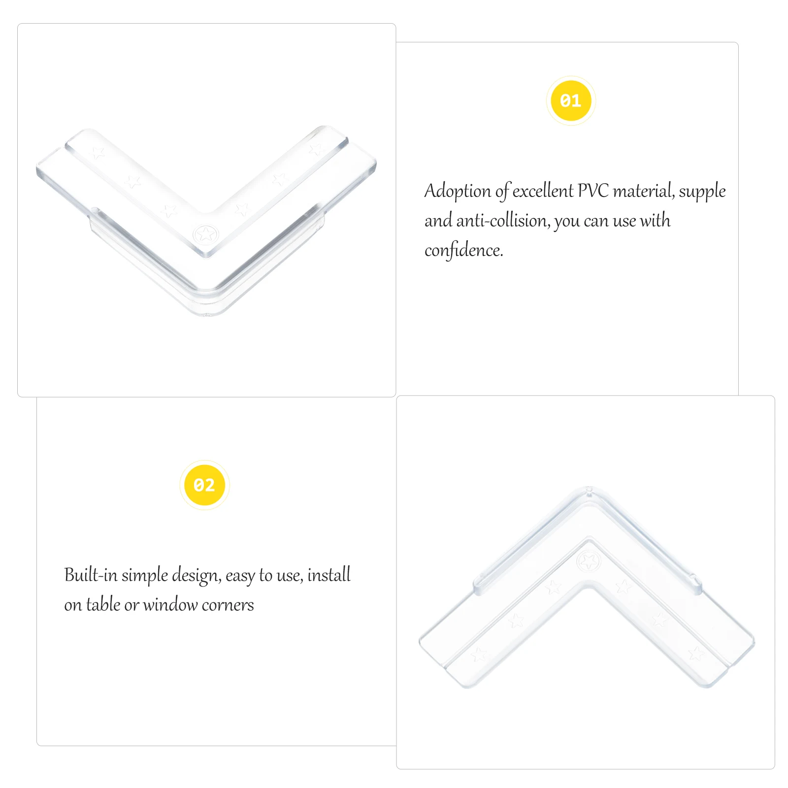 12 قطعة حامي الزاوية البلاستيكية لطاولة أثاث نافذة حواف الحرس كوتابل آمنة غطاء الوفير لينة المضادة للتصادم حماية المنزل #6