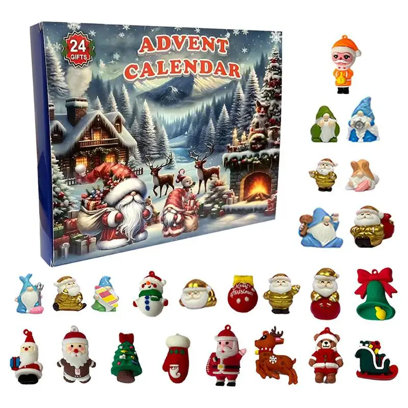 Christmas Advent Calendar 2024 24 Days Gnome Figures Advent Calendar Gnome Advent Calendar Decorations Countdown Calendar For