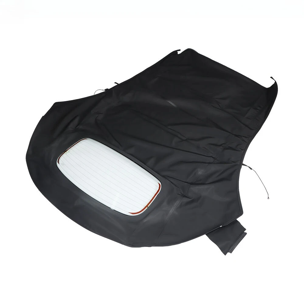 For Volkswagen Beetle 2003-2010 Convertible Soft Top Black W/DOT Glass Window