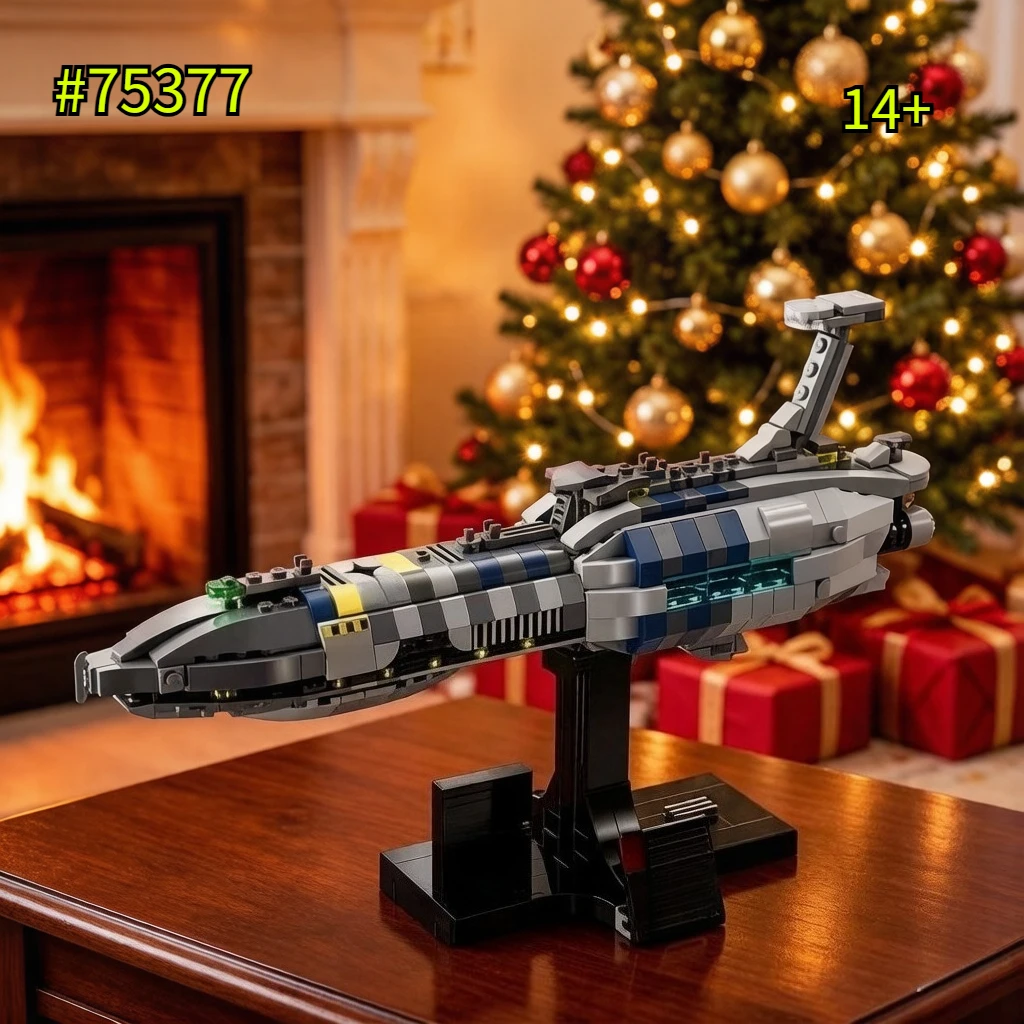 

MOC Star Invisible Hand Spaceship Building Blocks Sets Compatible with Legoed Particles Suitable for Birthday Gifts 75377
