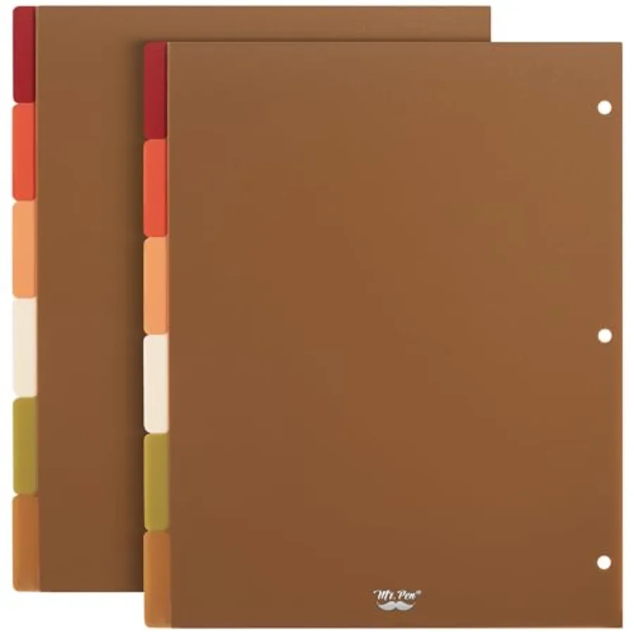 

Dividers for 3 Ring Binder, 2 Sets, 6 Pack/Set, 12 pcs, Letter Size, Binder Dividers with Tabs for Student, Teacher, Office, Ho
