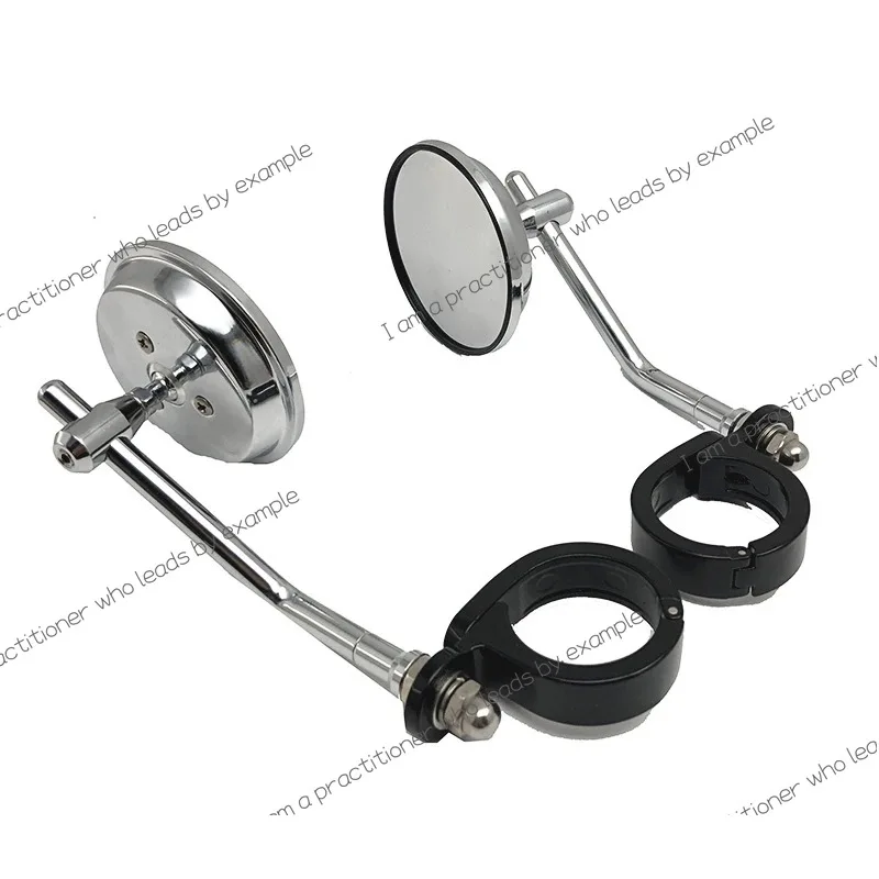 

Мотоциклетное винтажное зеркало с зажимом для суппорта для Harley, заднее зеркало на руле, универсальный отражатель