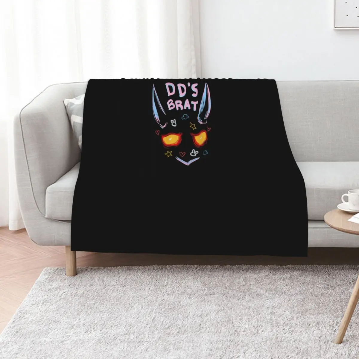 DD Scribbles Brat Throw Blanket Bed linens Cute Personalized Gift warm winter Luxury Blankets For Bed Blankets