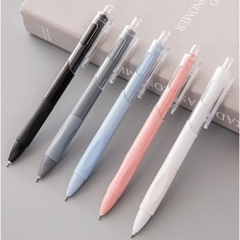 5 Pcs/Set Gel Pen Press Quick-Drying 0.5mm Black Ballpoint Pens Office School Supplies Stationery Student Writting Supplies