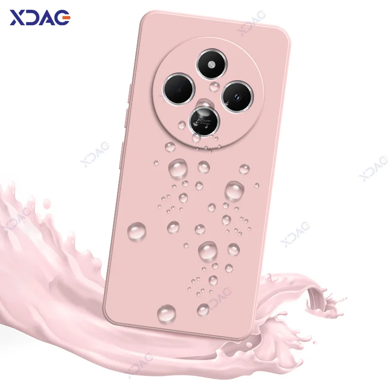 Original Mobile Phone Case for Xiaomi Redmi 14C 14R Redmi14C Redmi14R 5G Global 360 Soft Square Liquid Silicone Waterproof Cover