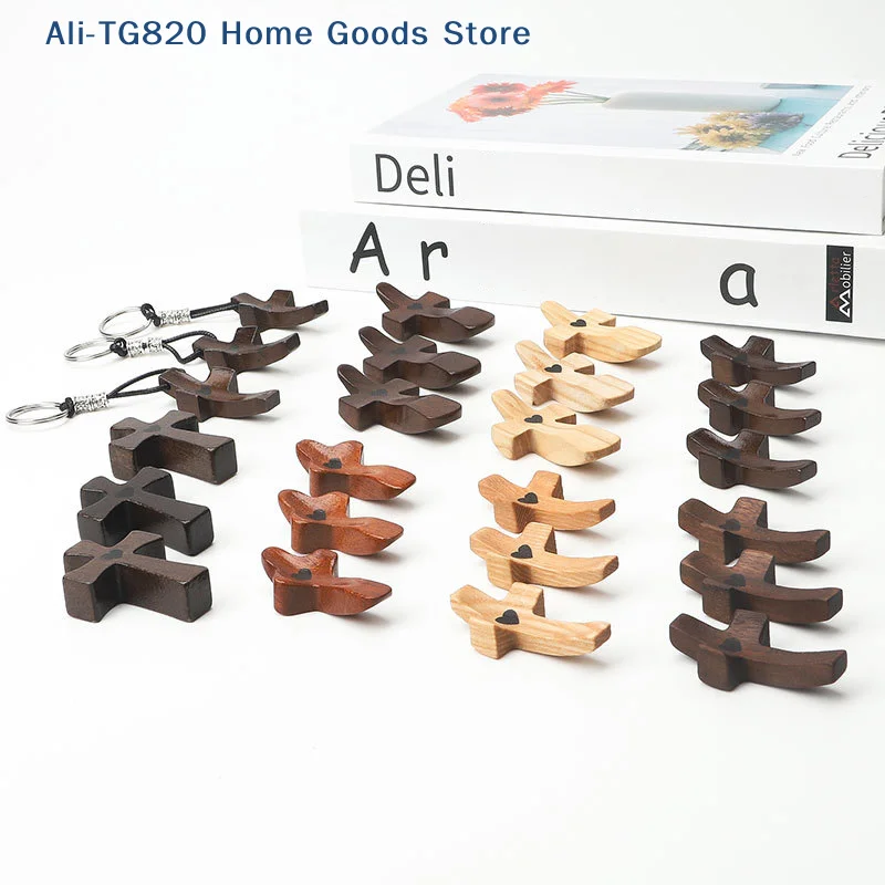 [TG820]Wooden Cross Handheld Prayer Cross Small  Prayer Cross Encouragement Gift