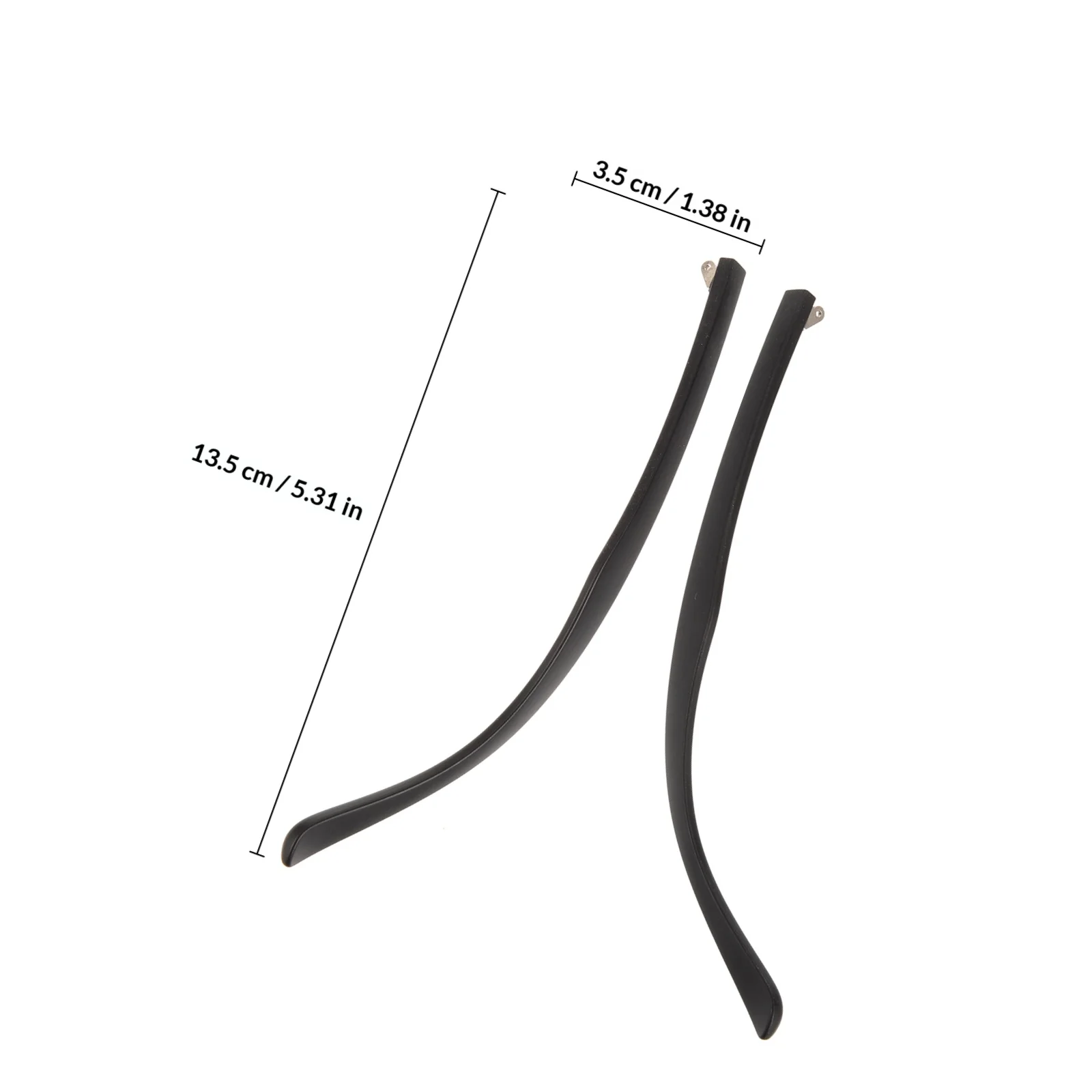1Pair Universal Glasses Replacement Temples Silicone Titanium Eyeglasses Arm Legs Repair Kit Lightweight Strong Scratch