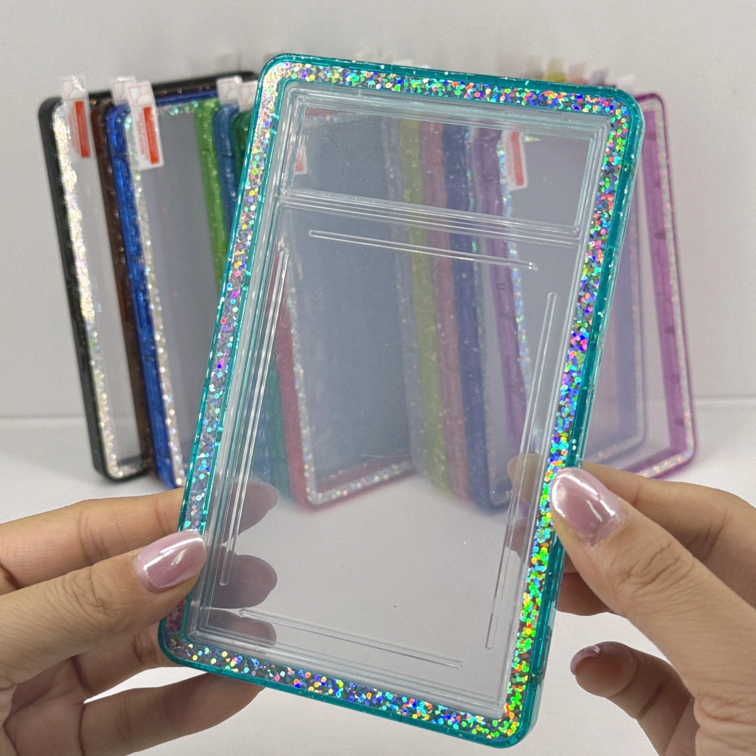 2026 new glitter Graded Cards Protector Case For PSA 35pt Slab UV & Scratch Resistant Trading Card Magnetic Display Holder Box