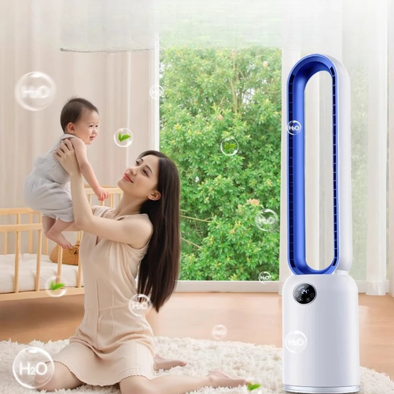 

‌Bladeless Tower Fan: HEPA Air Purification, Ultra-Quiet Cooling System, High-Speed Motor, Energy Efficient Circulation