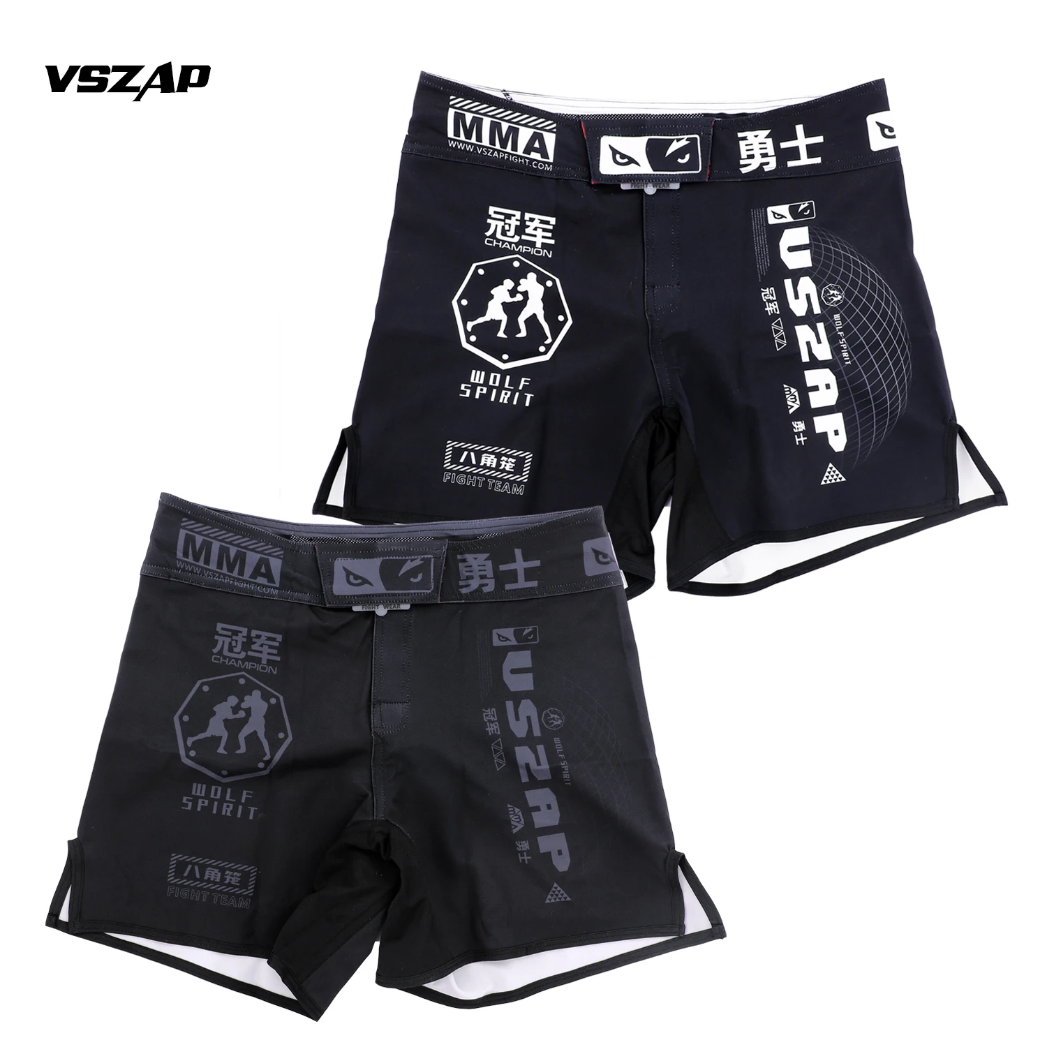 VSZAP trening walki szybkoschnące spodnie MMA Fitness sportowy boks Muay Thai oddychający strój Jutsu spodnie konkursowe